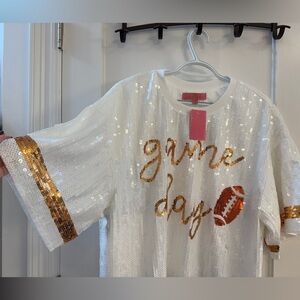 Southern Marsh Game Day Sequin Shirt NWT